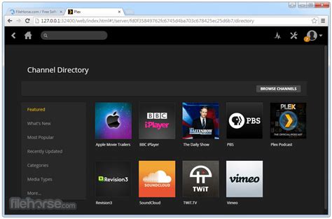 Download Plex Media Server 1.29.0.6244 for Windows PC from FileHorse. 100% Safe and Secure Free Download (32-bit/64-bit) Software Version.